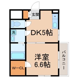 ハイエース中堂の物件間取画像